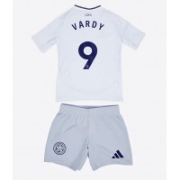 Camisa de Futebol Leicester City Jamie Vardy #9 Equipamento Alternativo Infantil 2024-25 Manga Curta (+ Calças curtas)